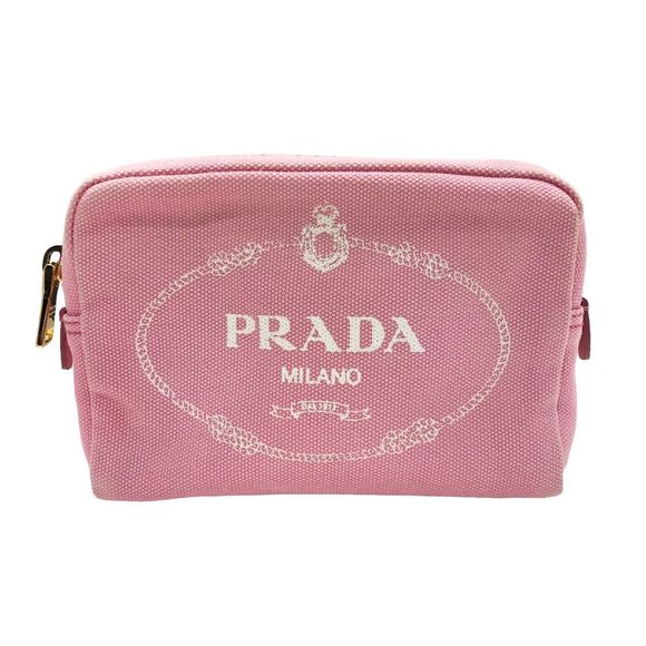 Prada Makeup Pouch Canapa Pink - Picture 1 of 10